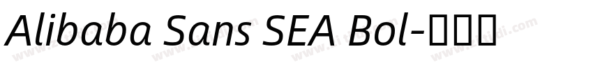 Alibaba Sans SEA Bol字体转换
